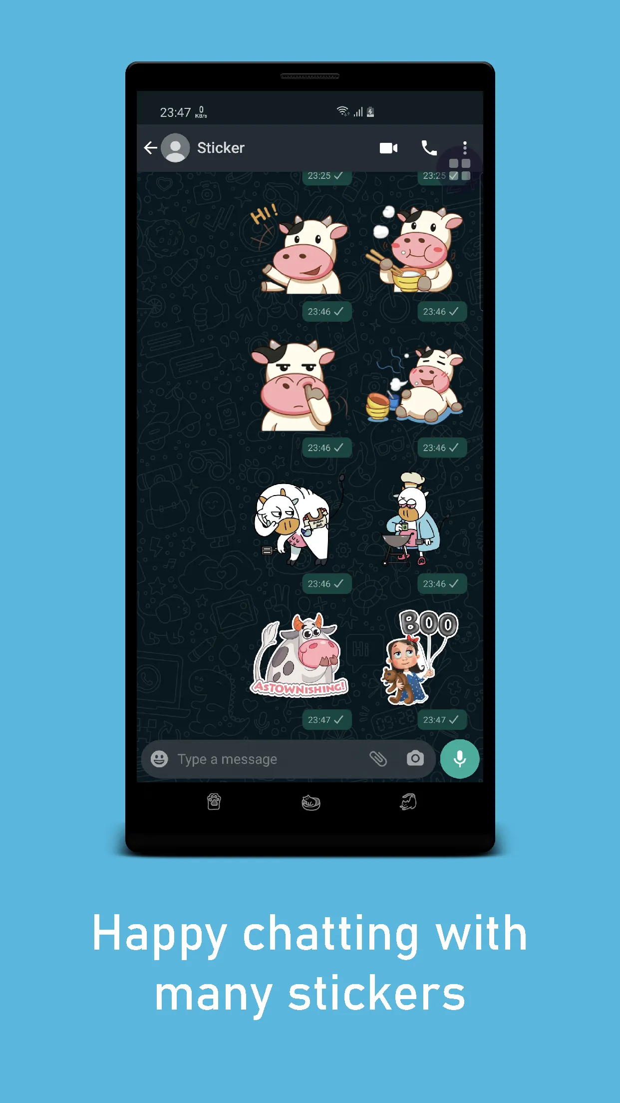 Cow WAStickerApps | Indus Appstore | Screenshot