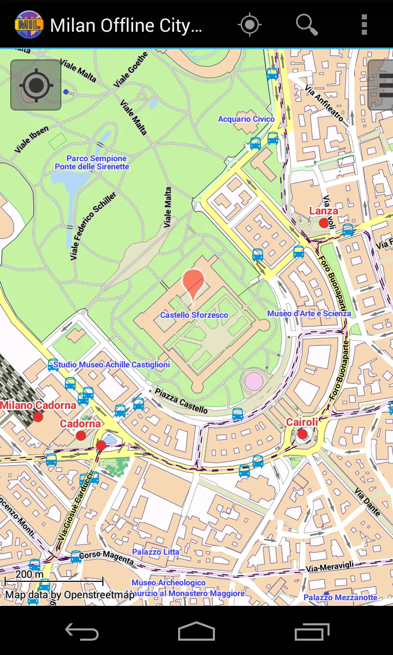 Milan Offline City Map | Indus Appstore | Screenshot