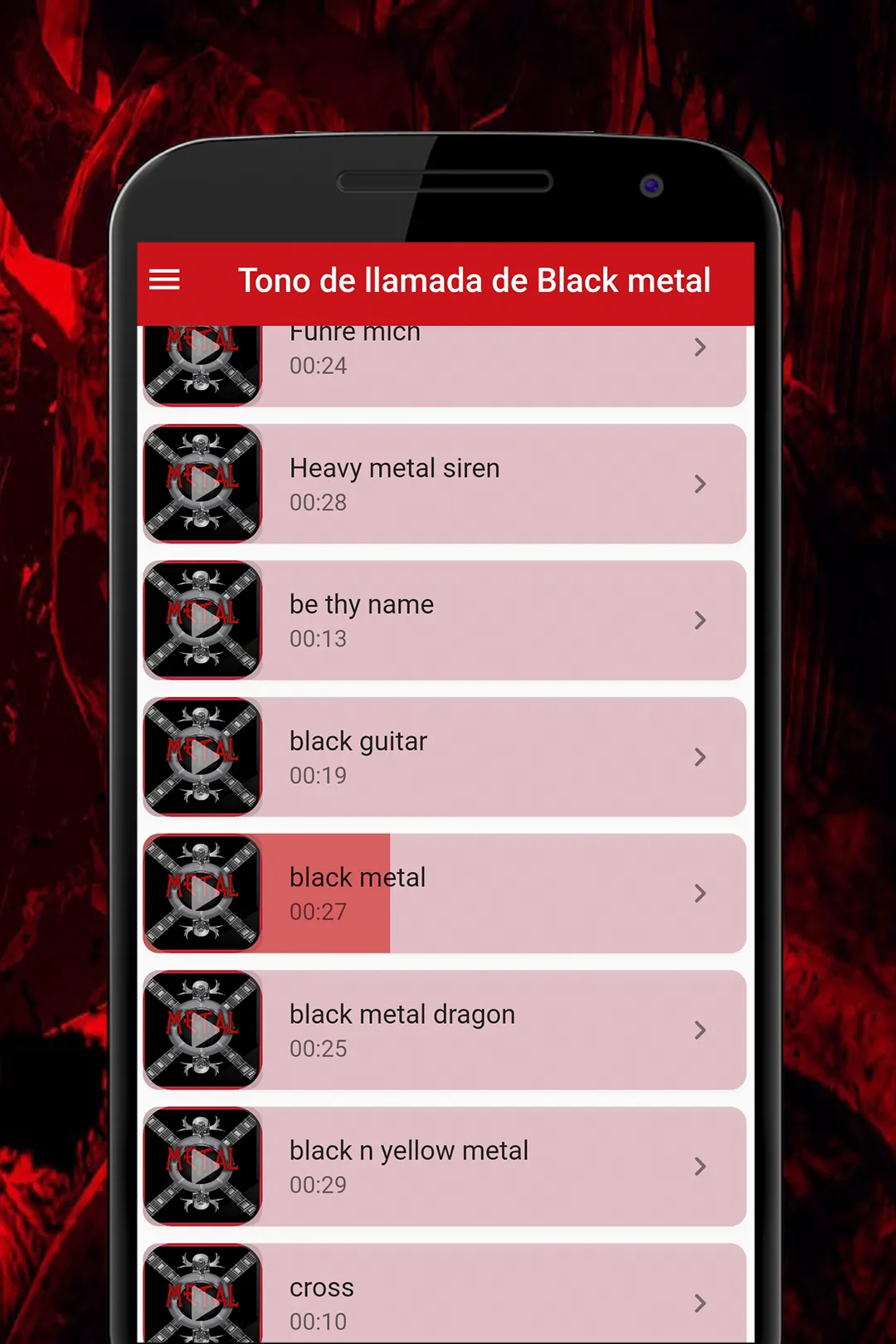 Ringtones Heavy Metal | Indus Appstore | Screenshot