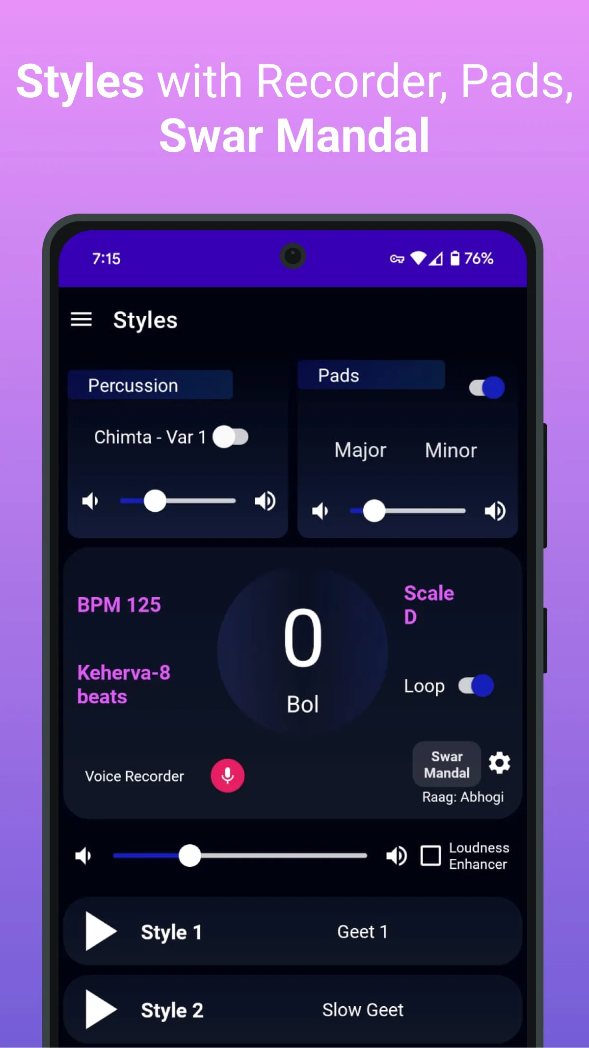 Tabla Tanpura Swarmandal Beats | Indus Appstore | Screenshot