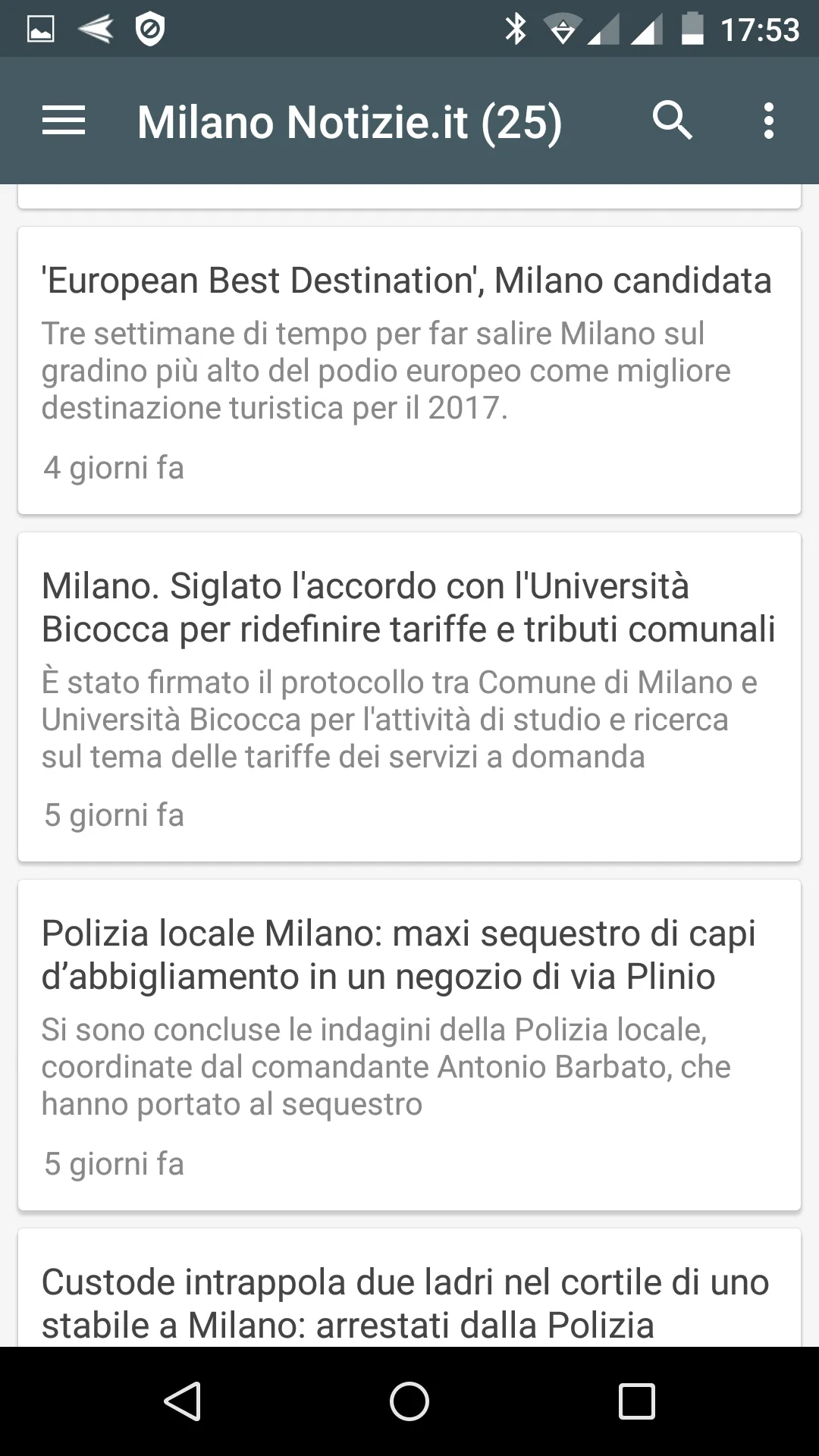 Milano notizie locali | Indus Appstore | Screenshot