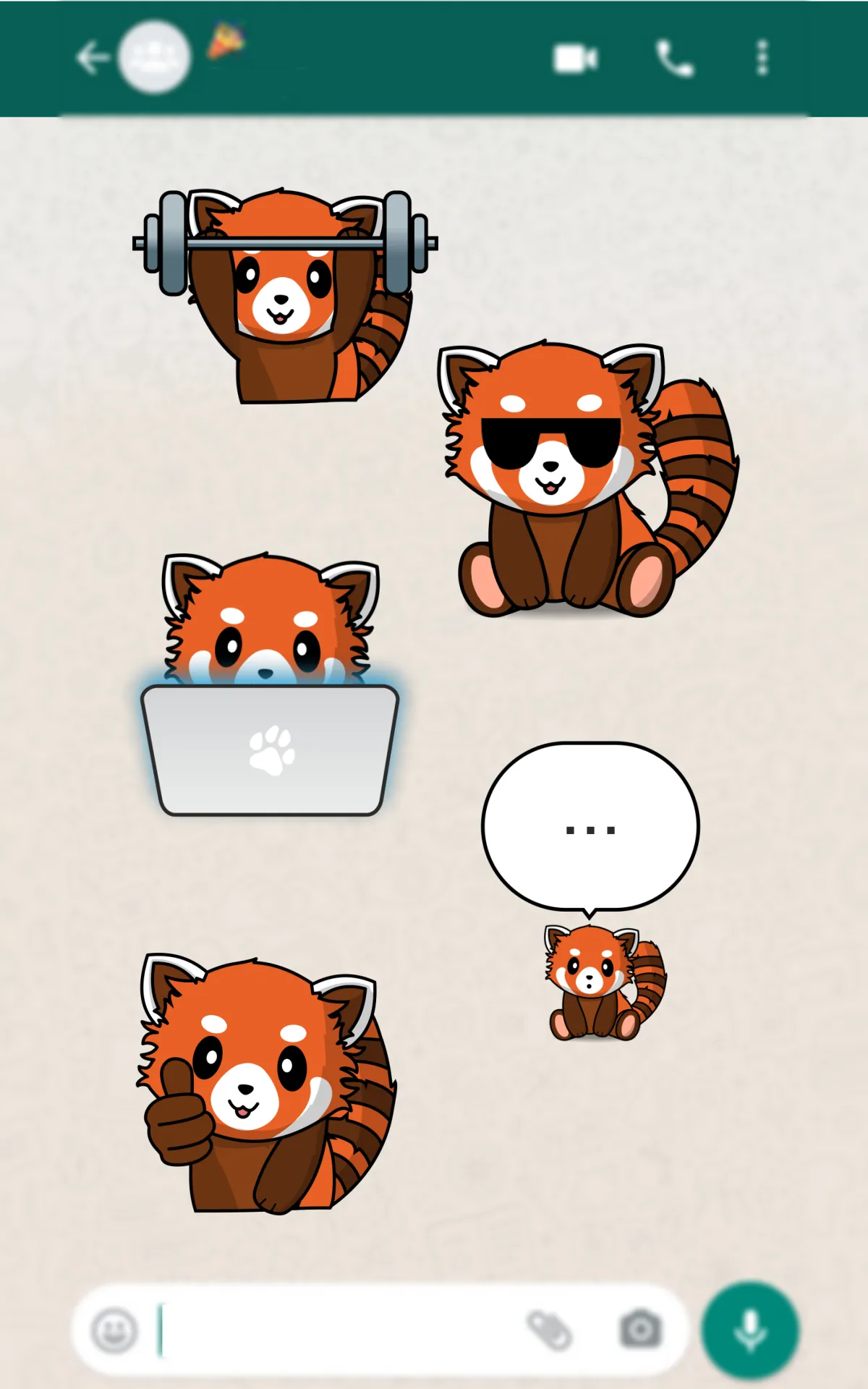 Red Panda WAStickerApps | Indus Appstore | Screenshot