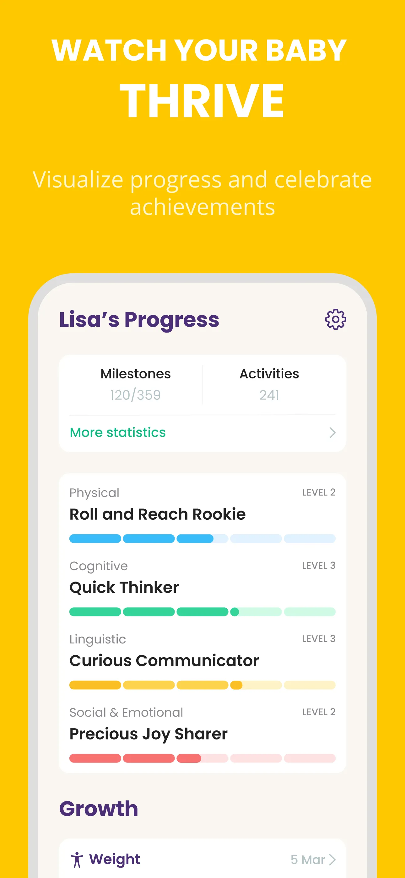 Baby Leap: Milestone Tracker | Indus Appstore | Screenshot
