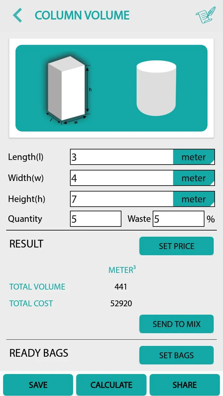 Civil: Concrete Calculator | Indus Appstore | Screenshot