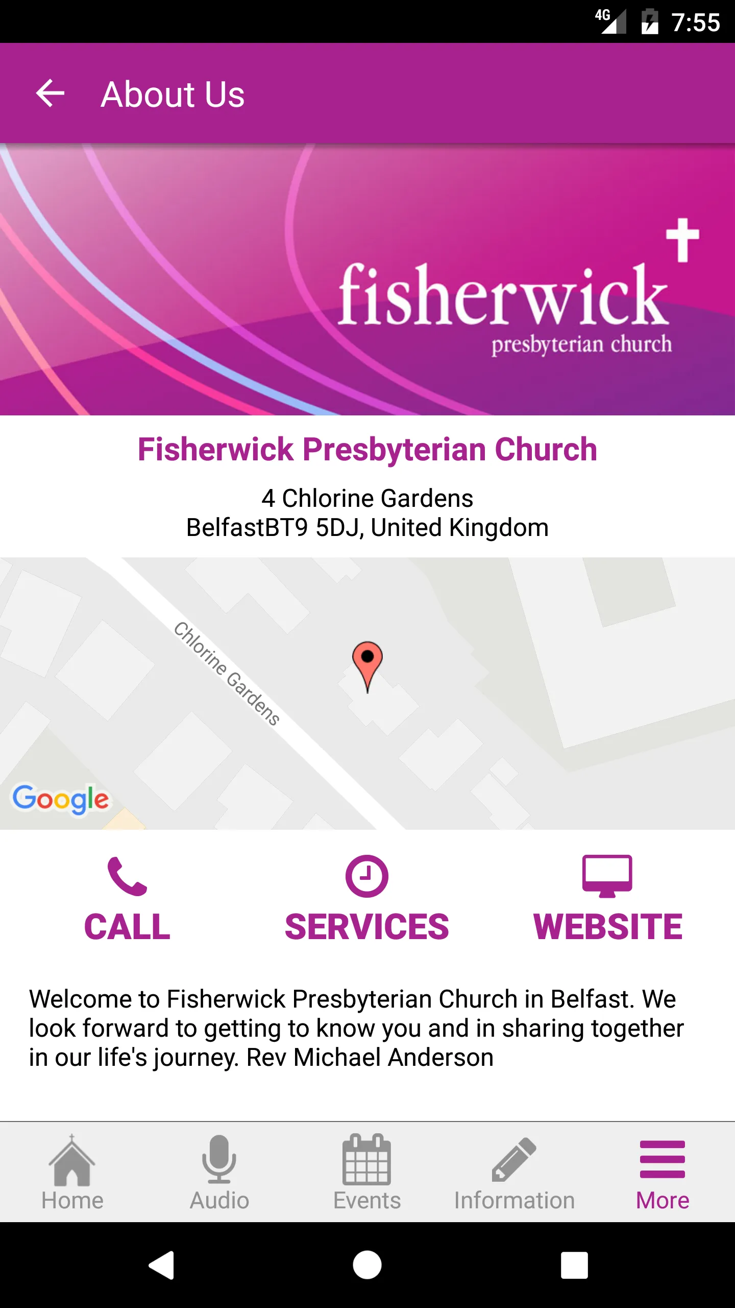 Fisherwick Presbyterian Church | Indus Appstore | Screenshot