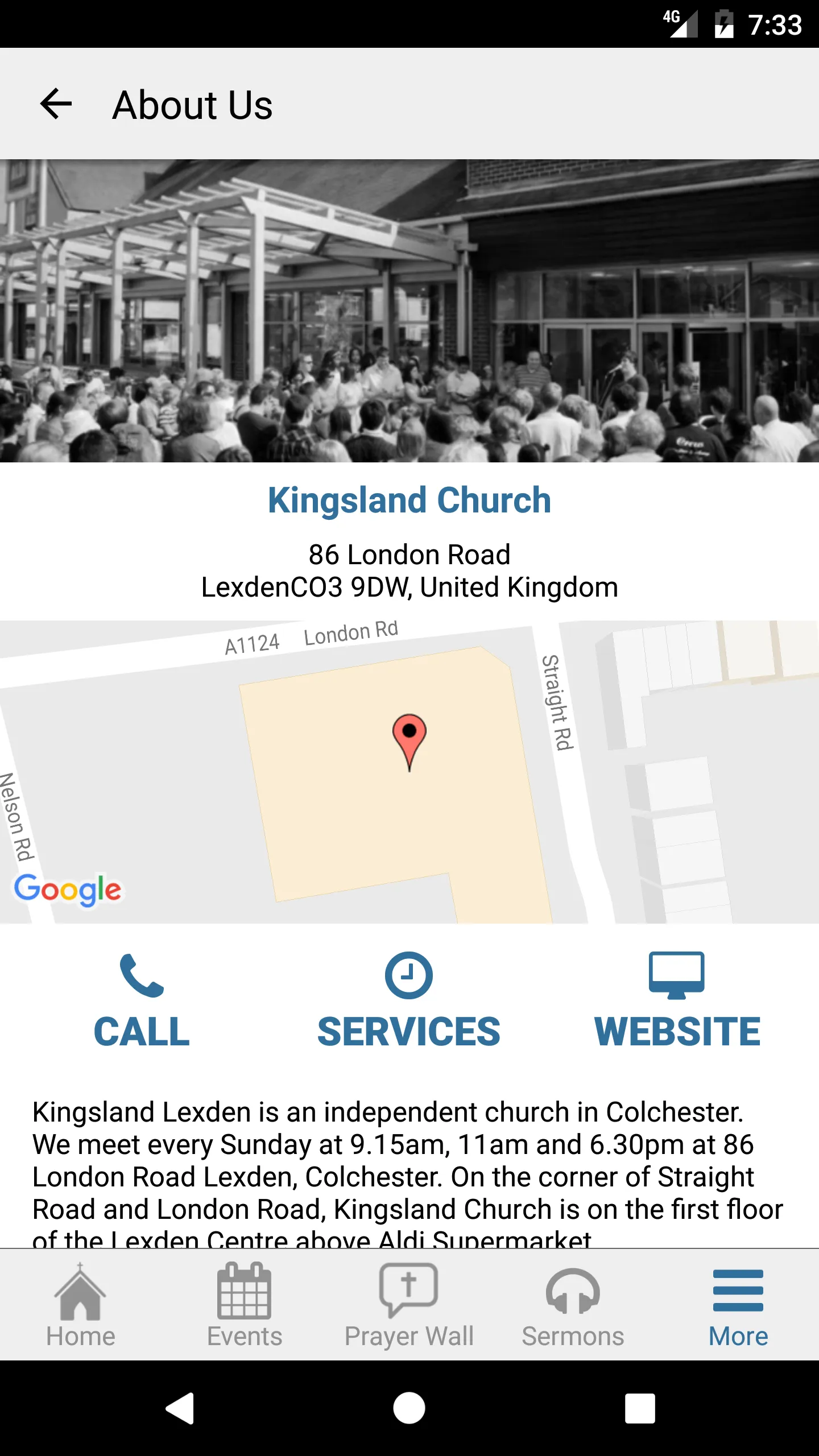 Kingsland Church | Indus Appstore | Screenshot