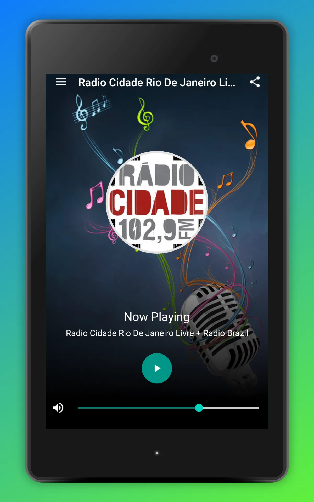 Radio Cidade Rio De Janeiro FM | Indus Appstore | Screenshot