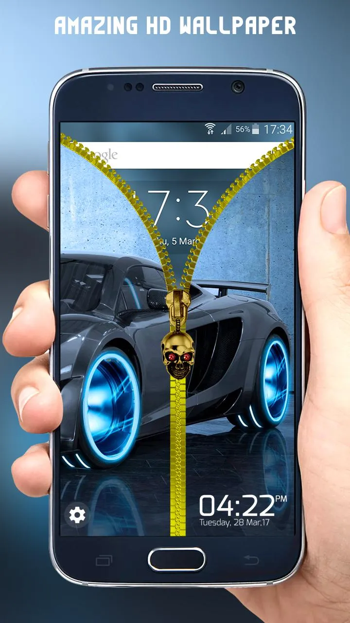 Car Zipper Lock Screen | Indus Appstore | Screenshot