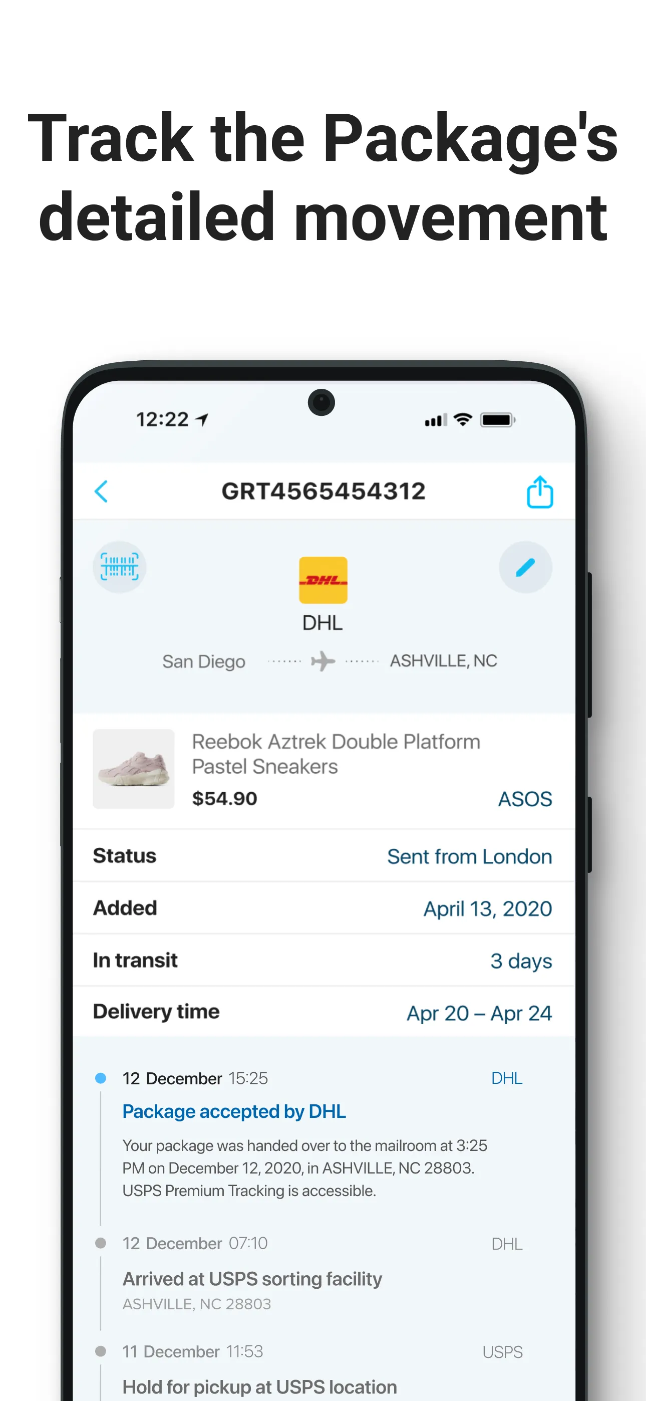 Package Tracker - pkge Mobile | Indus Appstore | Screenshot