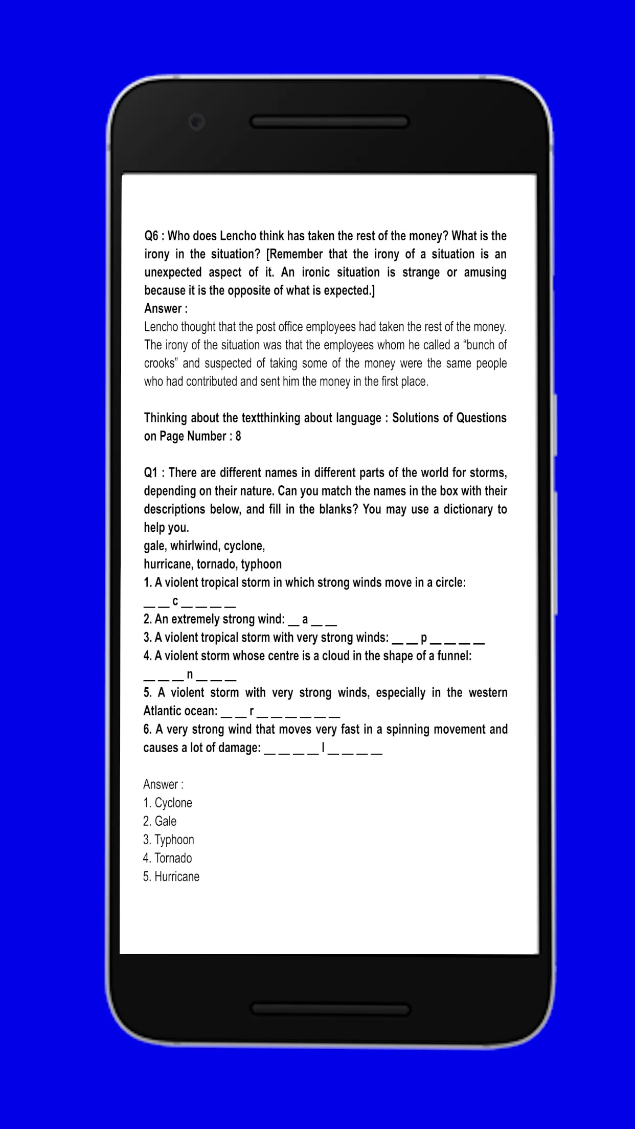 Class 10 English Solution SEBA | Indus Appstore | Screenshot