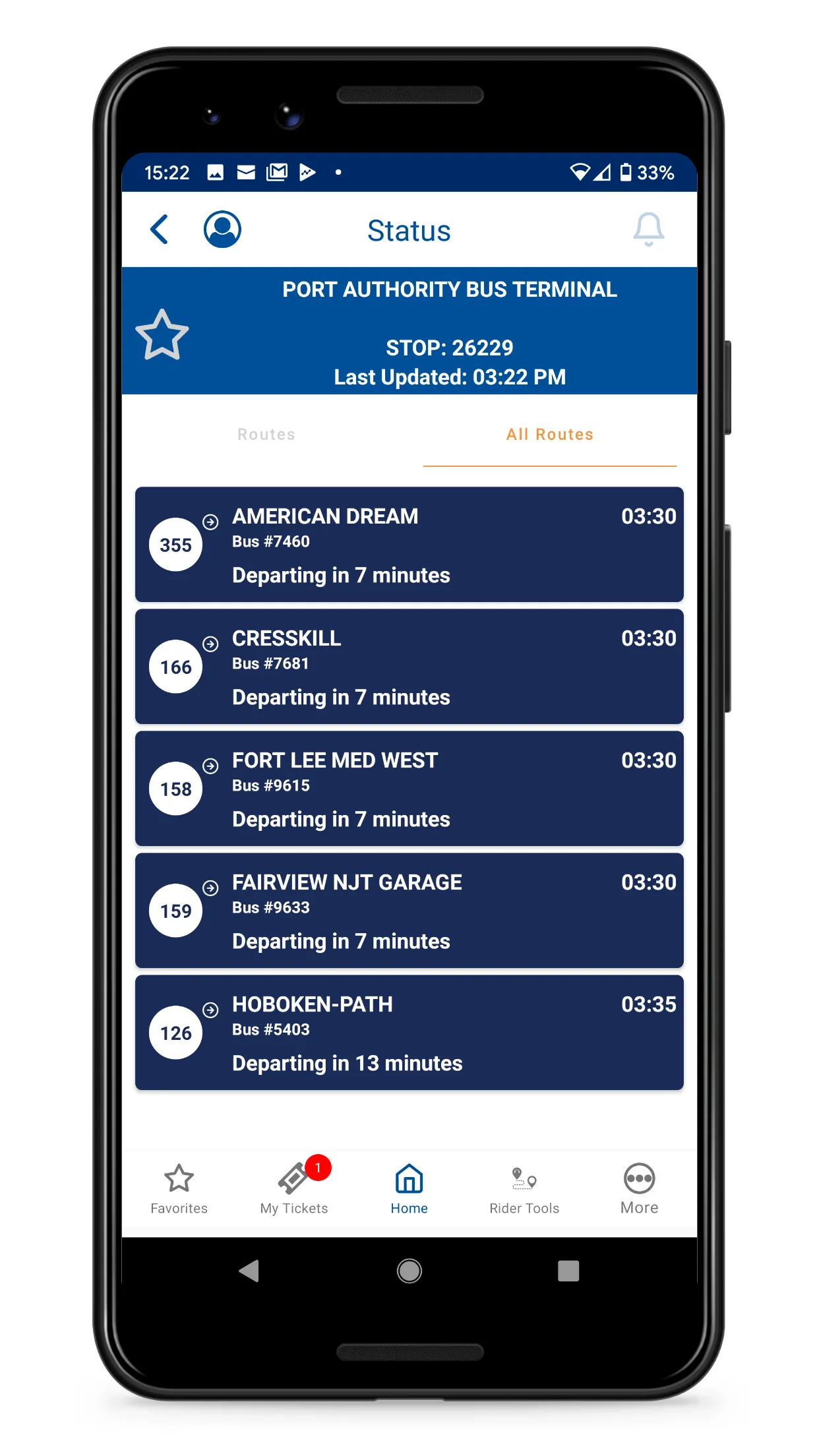 NJ TRANSIT Mobile App | Indus Appstore | Screenshot