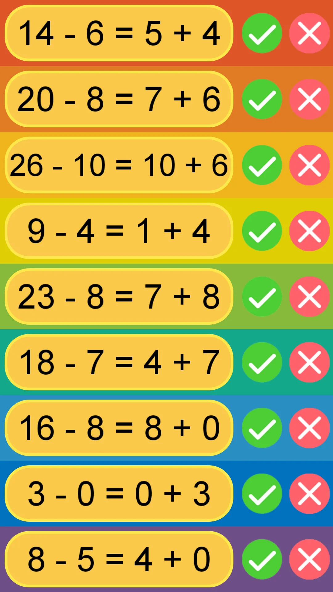 Kids True False - Math | Indus Appstore | Screenshot