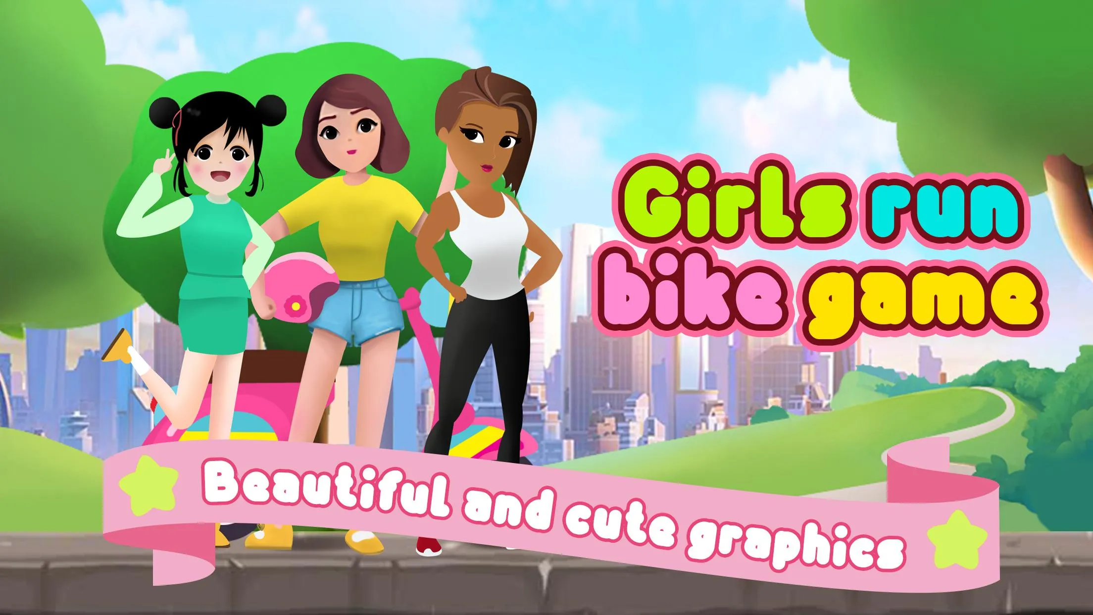 Girls run bike: Real racing | Indus Appstore | Screenshot