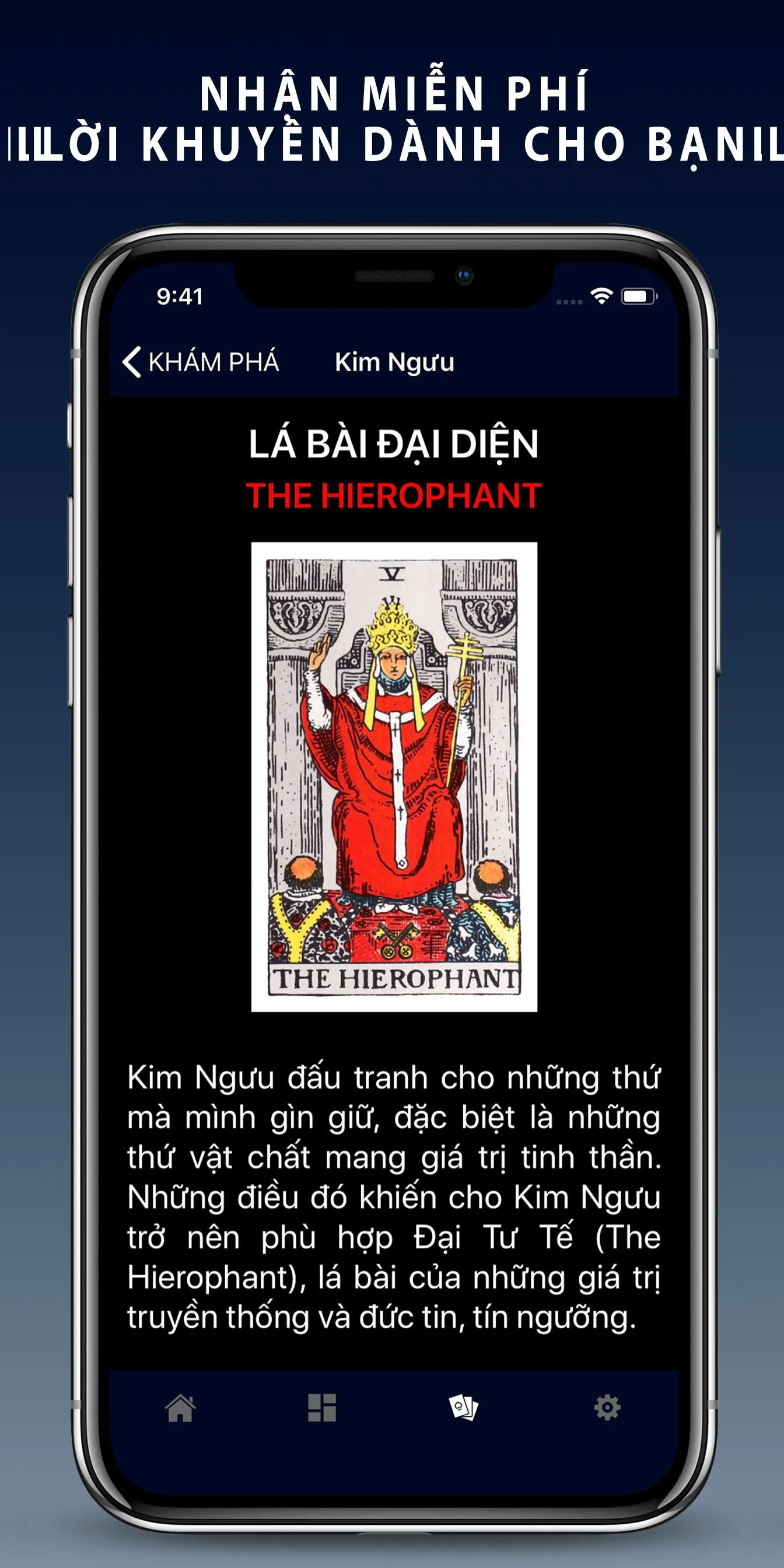 Bói bài Tarot : Tu vi boi bai  | Indus Appstore | Screenshot