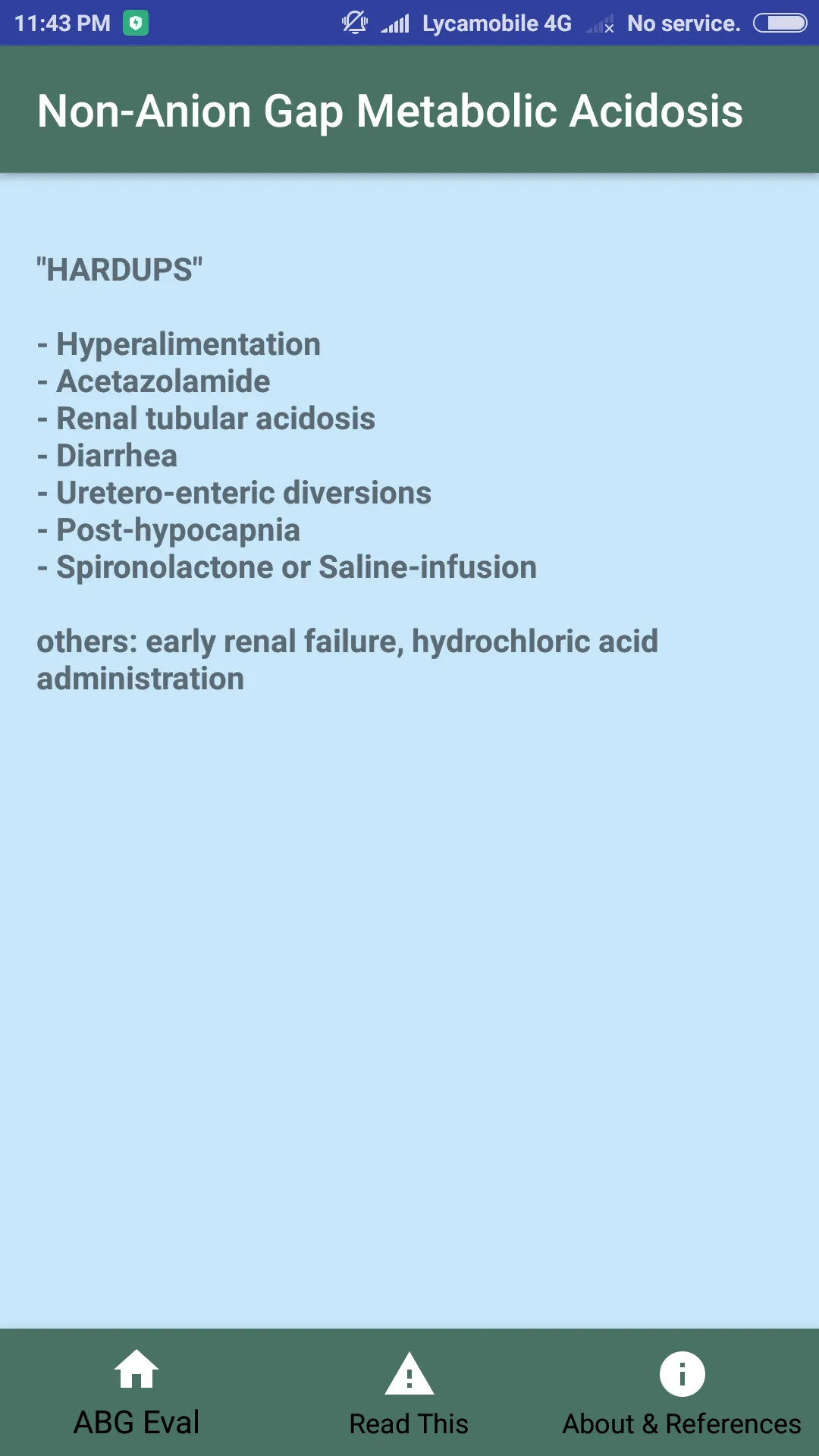 ABG Acid-Base Eval | Indus Appstore | Screenshot