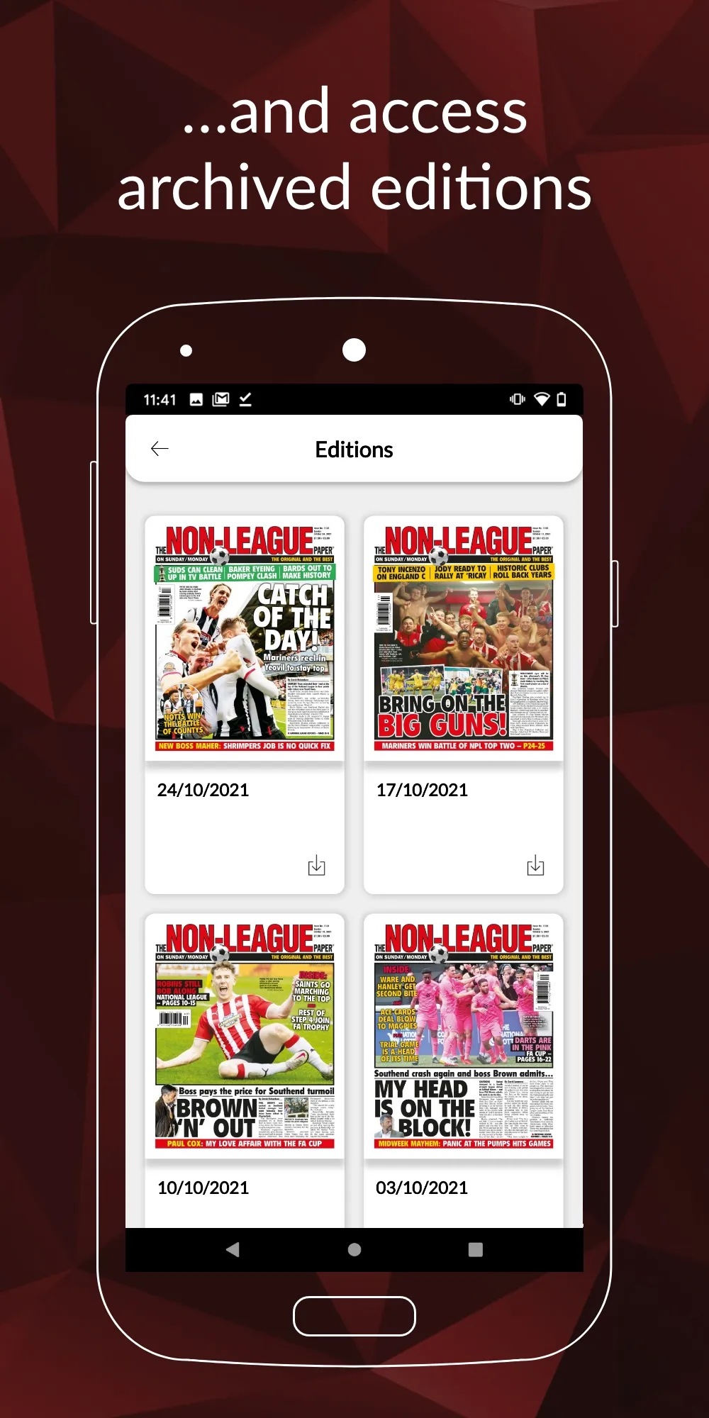 The Non-League Paper | Indus Appstore | Screenshot