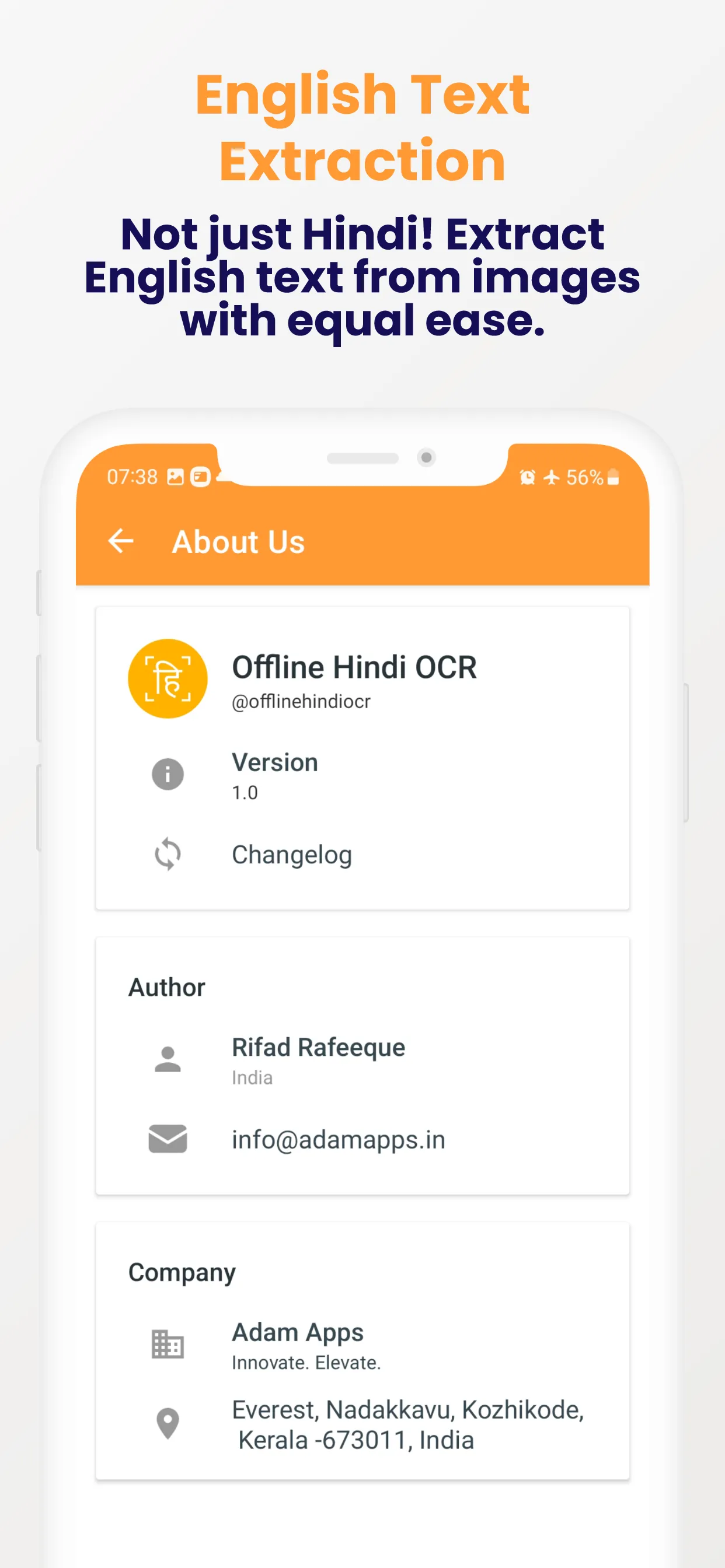 Offline Hindi Text Extractor | Indus Appstore | Screenshot