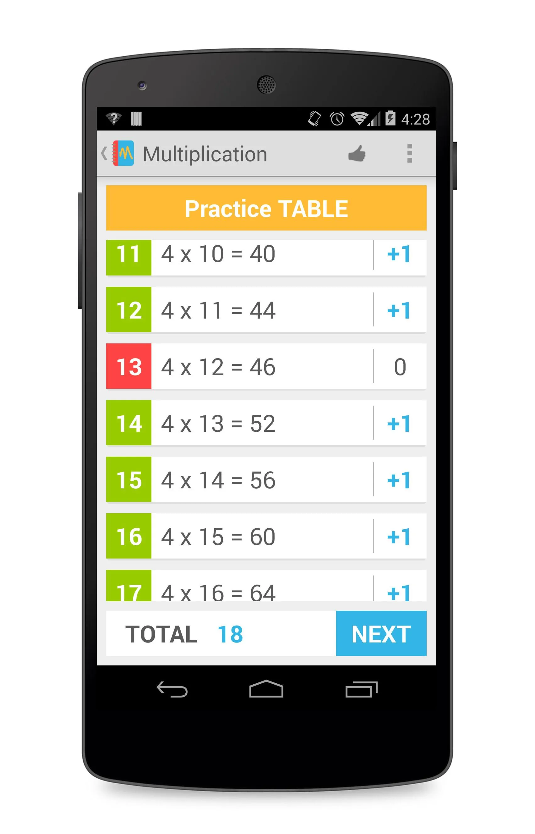 Learning Multiplication | Indus Appstore | Screenshot