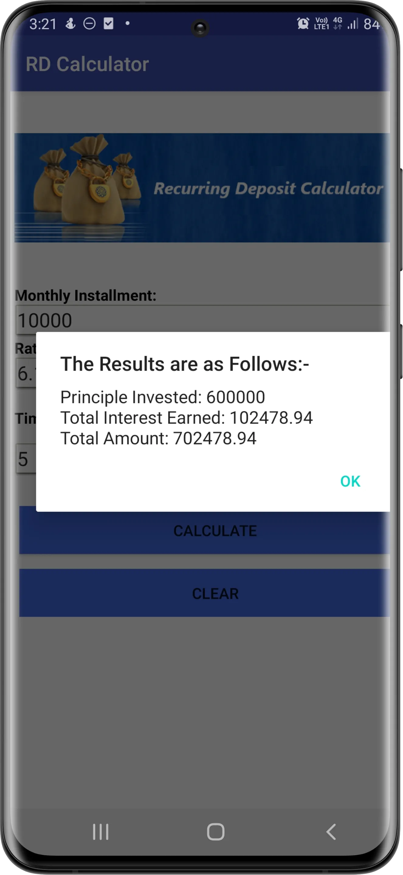 RD Calculator | Indus Appstore | Screenshot