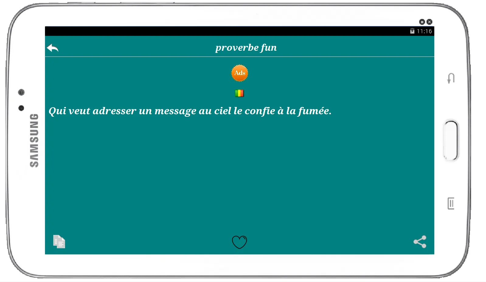 Proverbes de pays | Indus Appstore | Screenshot