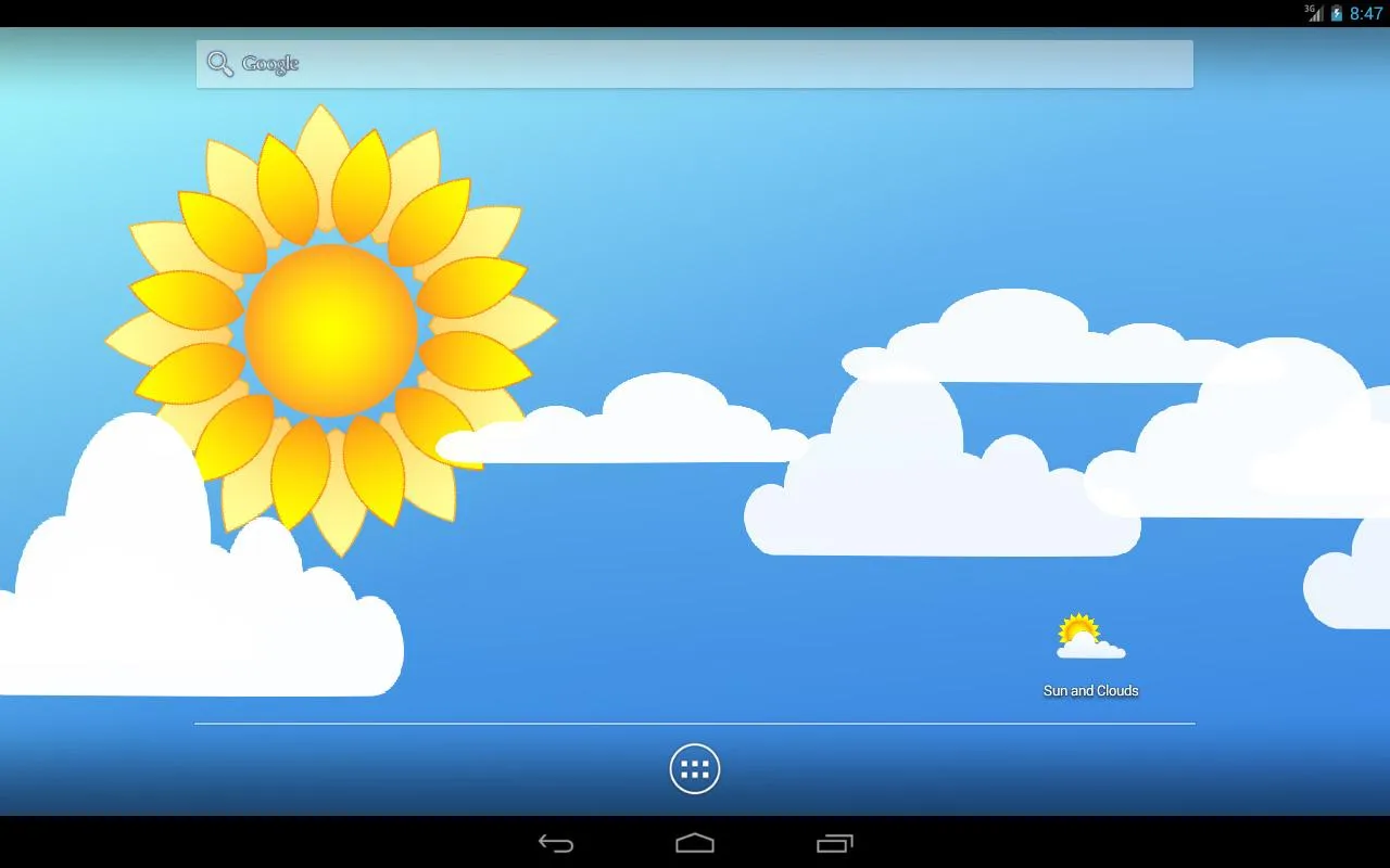 Sun and Clouds Live Wallpaper | Indus Appstore | Screenshot