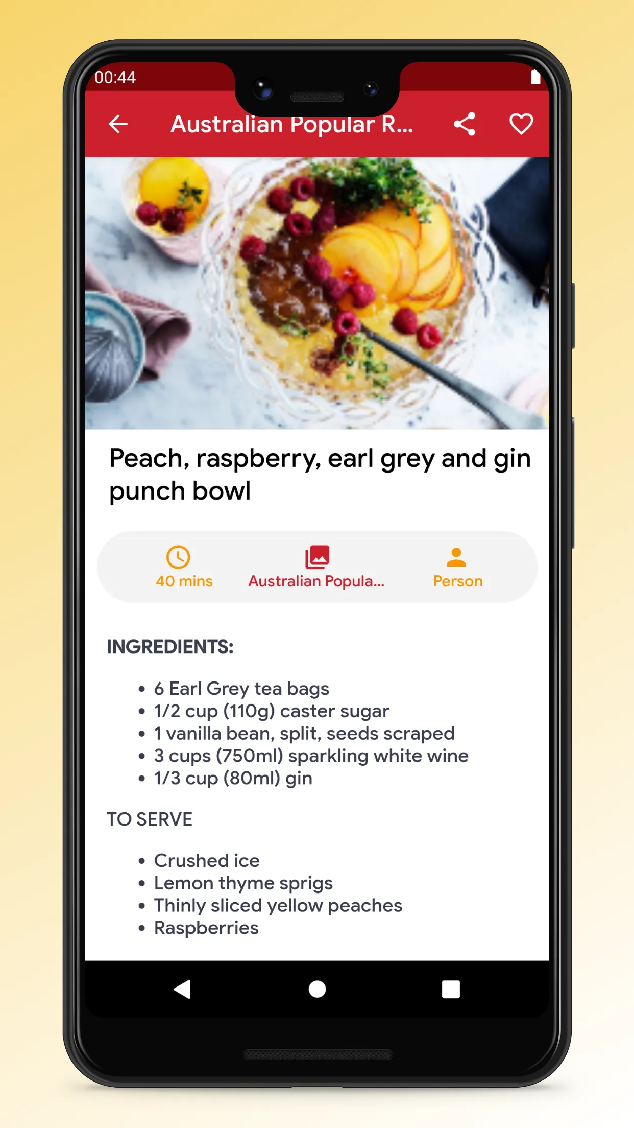 Australian Food Recipes App | Indus Appstore | Screenshot