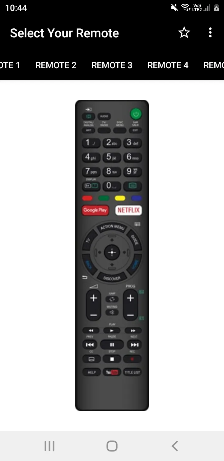 Sony TV Remote | Indus Appstore | Screenshot
