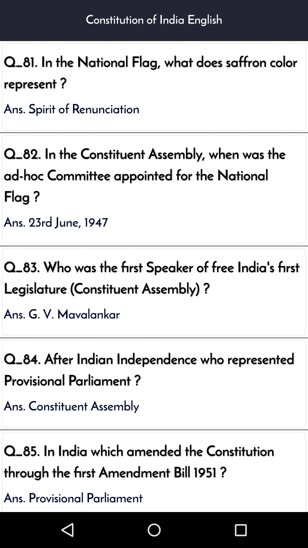 Indian constitution in English | Indus Appstore | Screenshot