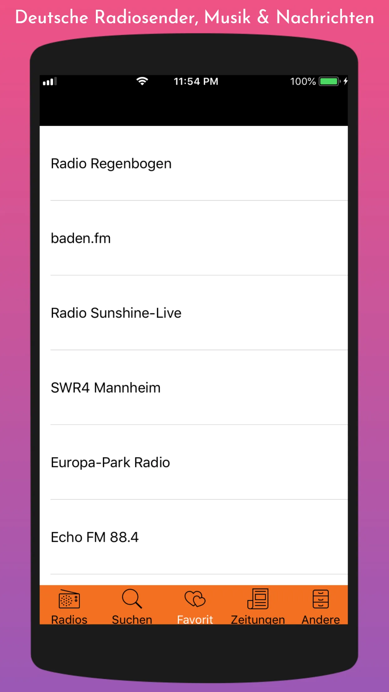 Deutsche Radiosender & Musik | Indus Appstore | Screenshot