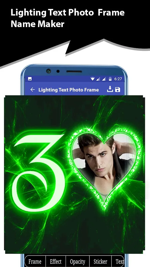 Lighting Text Photo Frame | Indus Appstore | Screenshot