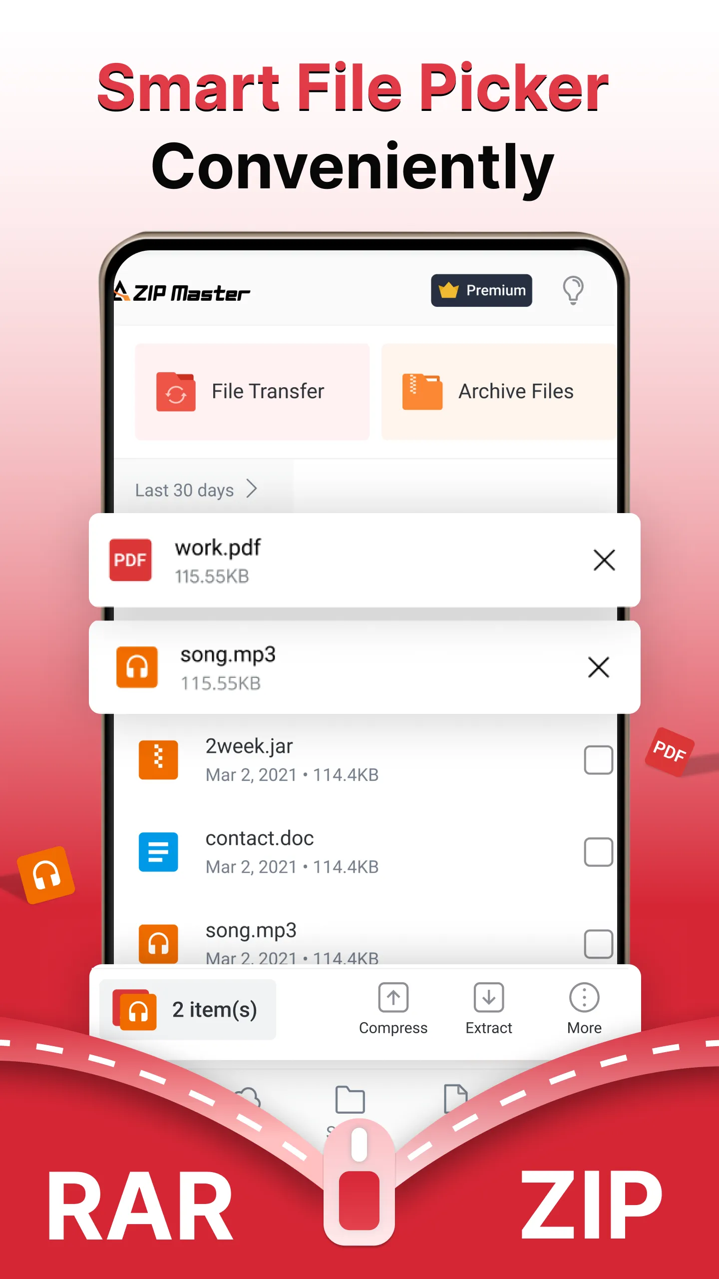 AZIP Lite: ZIP / RAR, Unzip | Indus Appstore | Screenshot