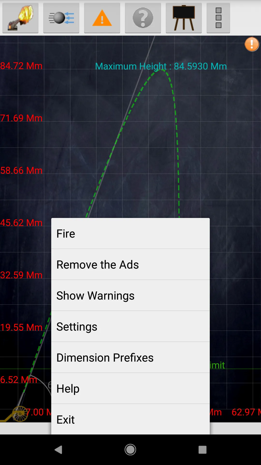 Projectile Motion Simulation w | Indus Appstore | Screenshot