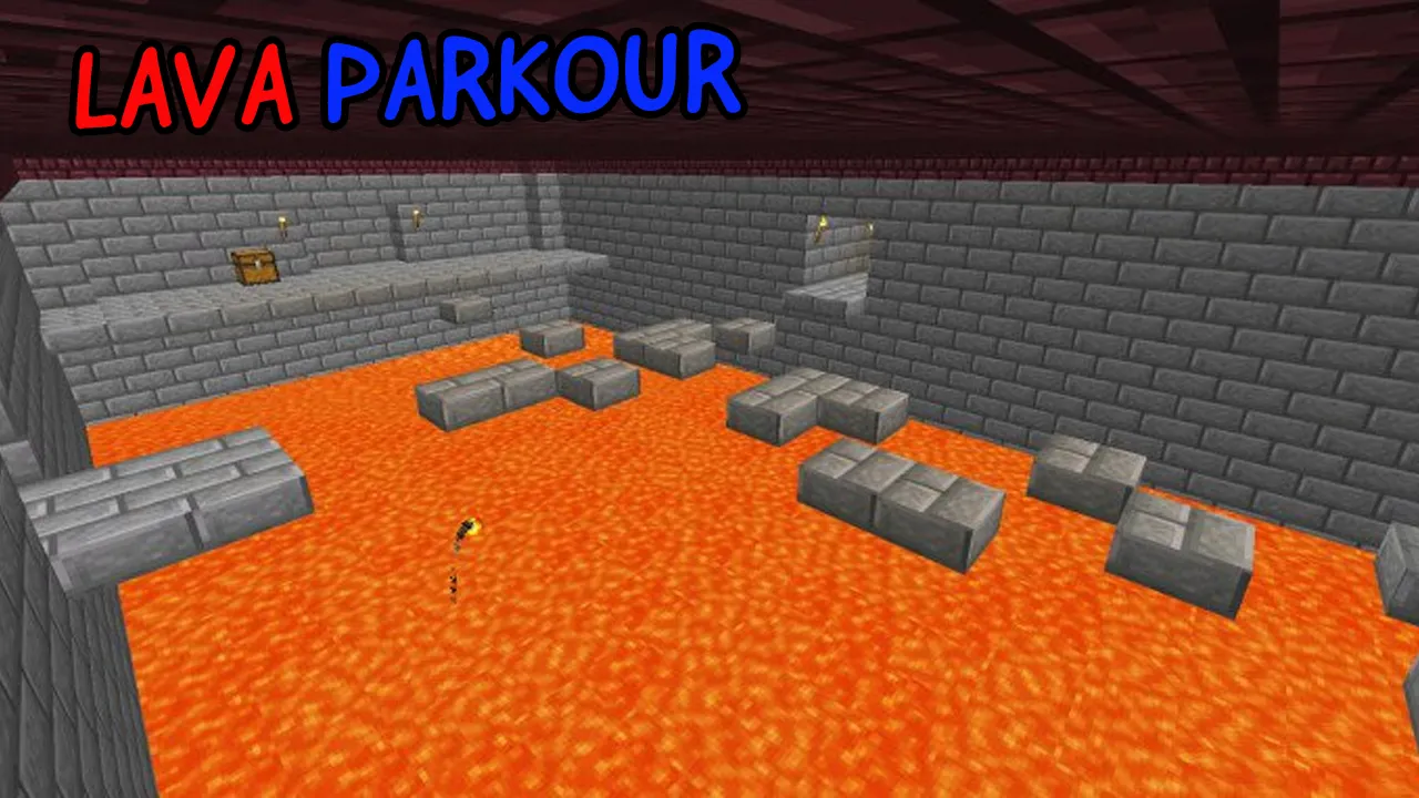 Parkour for MCPE - lava map | Indus Appstore | Screenshot