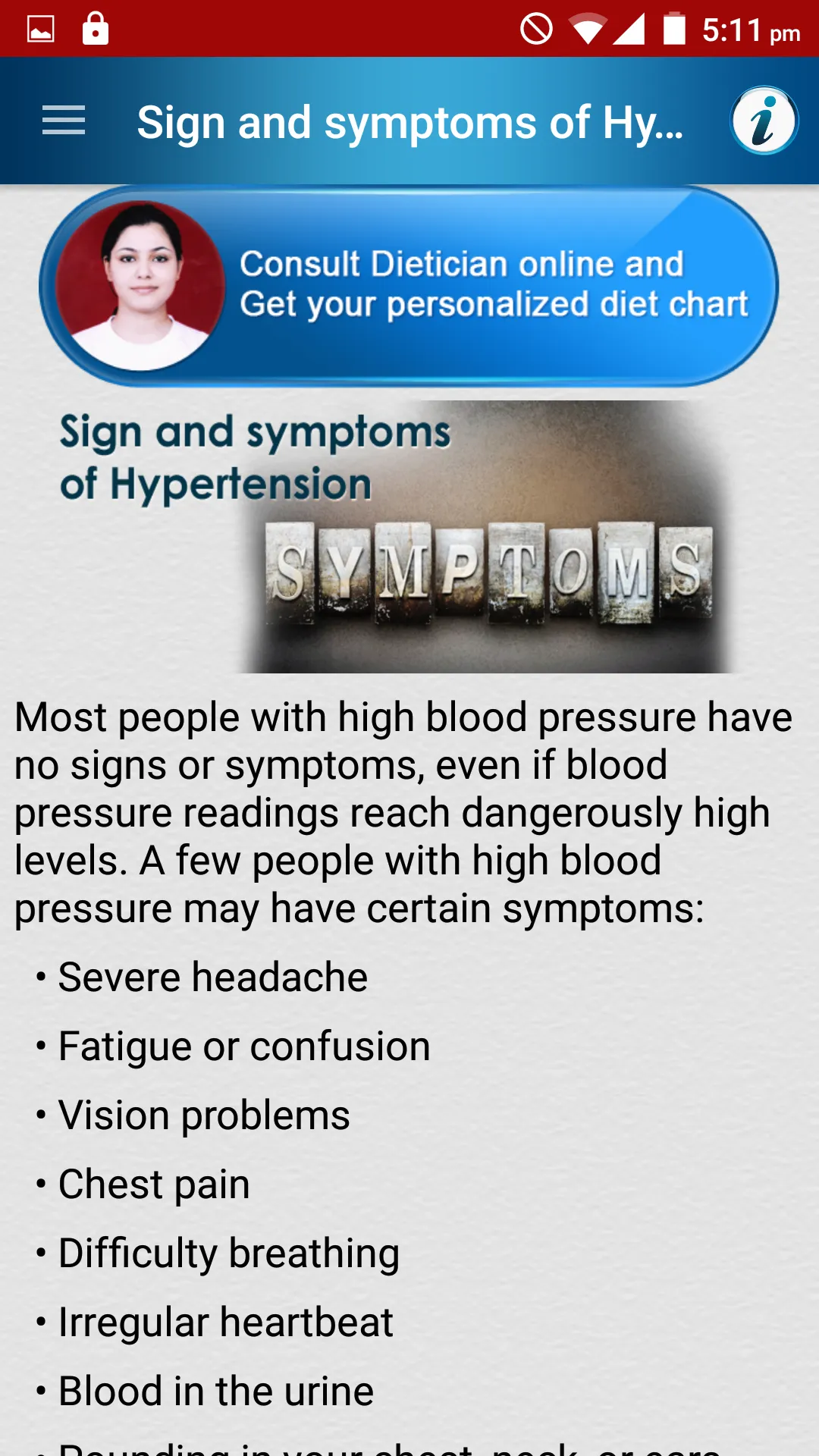 High Blood Pressure Diet Tips | Indus Appstore | Screenshot