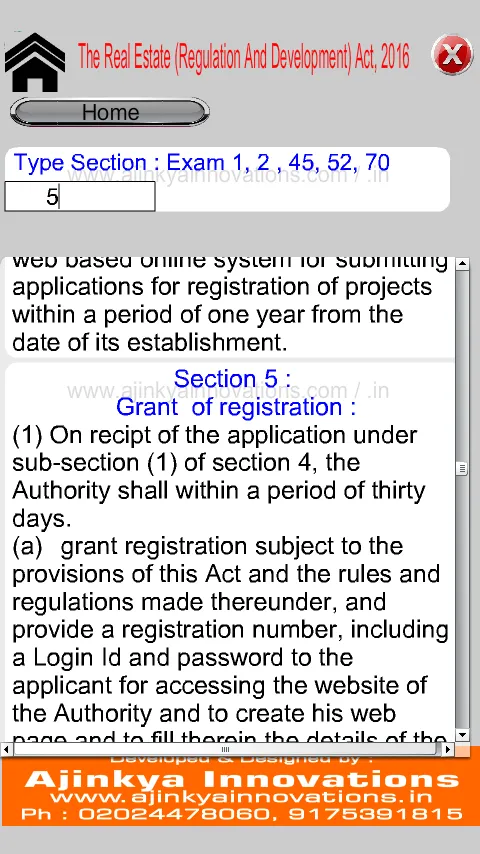 RERA Act 2016 | Indus Appstore | Screenshot