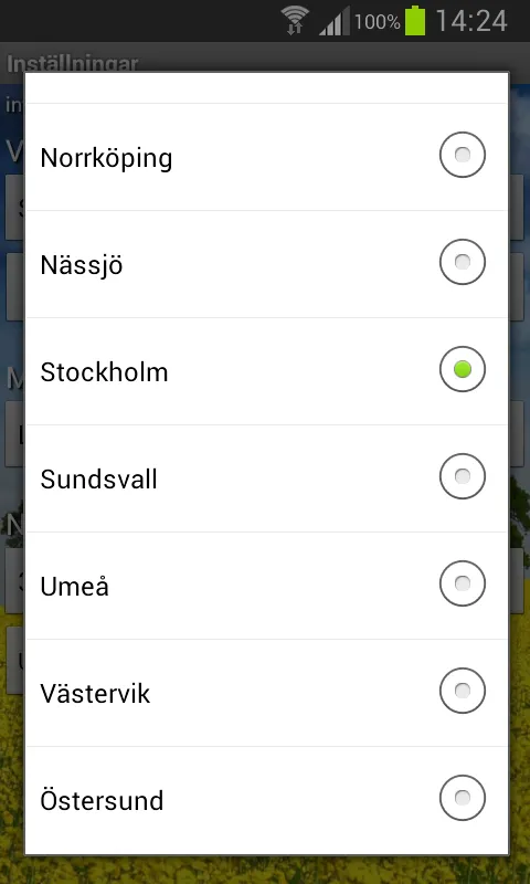 Pollen allergy warning Sweden | Indus Appstore | Screenshot