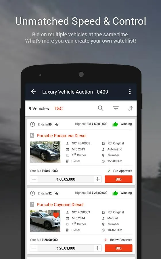 Auctions by CarDekho | Indus Appstore | Screenshot