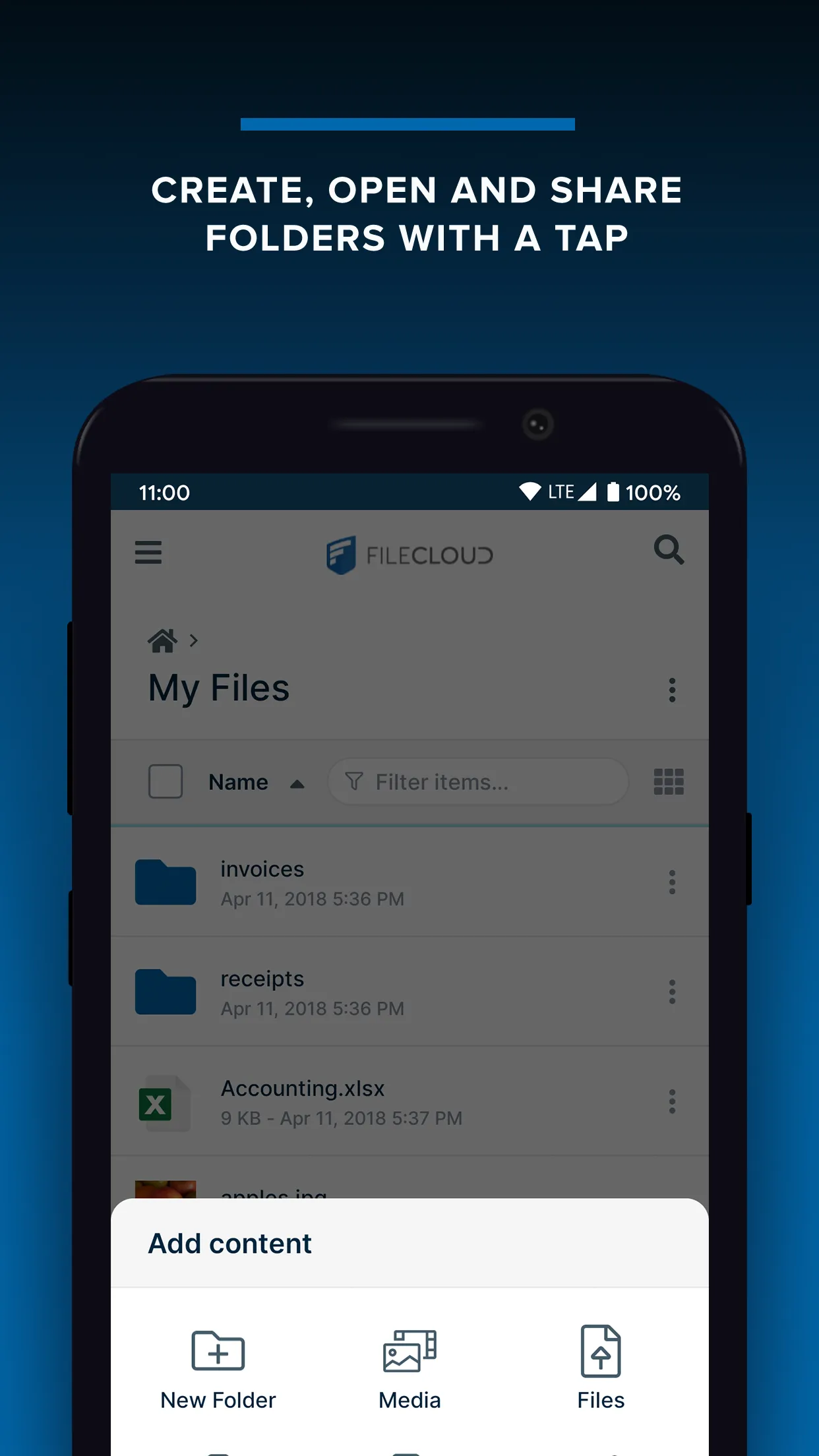 FileCloud | Indus Appstore | Screenshot