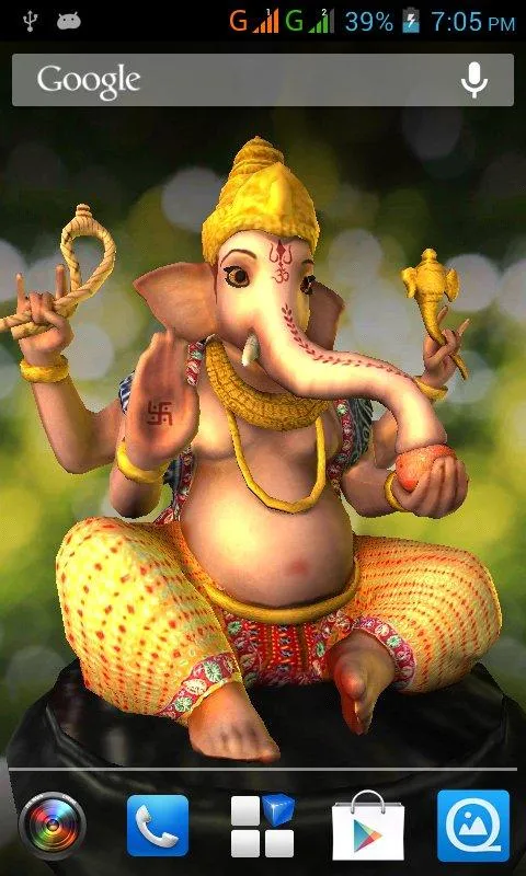 3D Ganesh Live Wallpaper | Indus Appstore | Screenshot