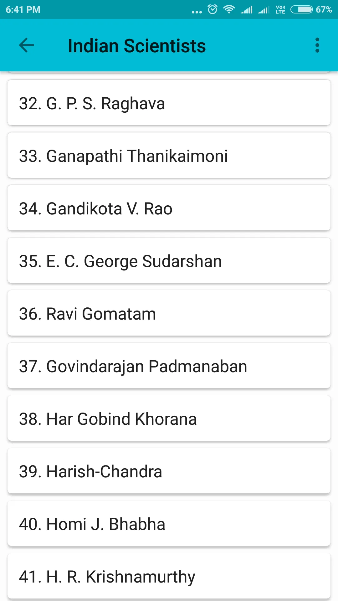 Indian Scientists | Indus Appstore | Screenshot