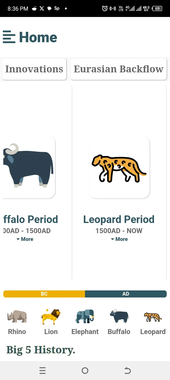 BIG 5 HISTORY | Indus Appstore | Screenshot