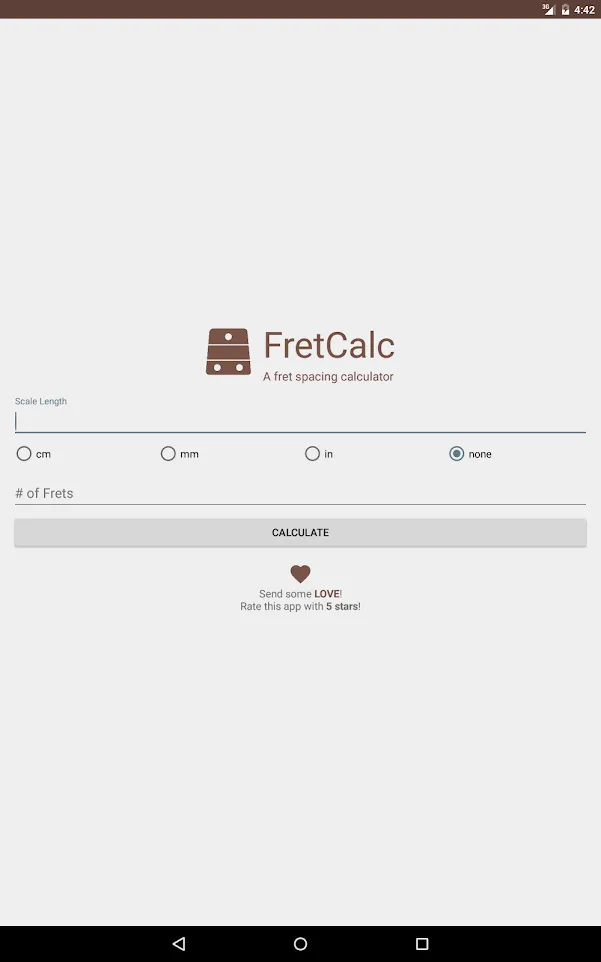 Fret Calculator | Indus Appstore | Screenshot