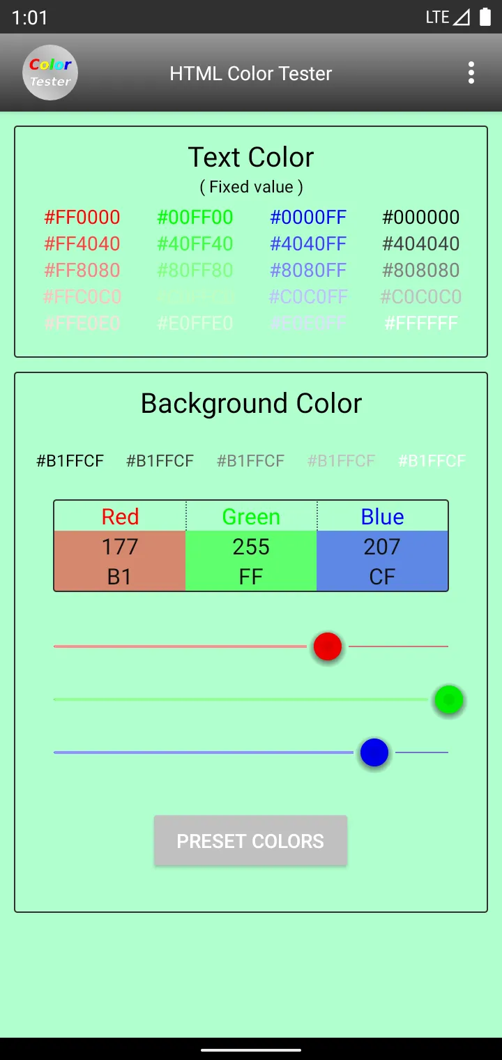 HTML Color Tester | Indus Appstore | Screenshot