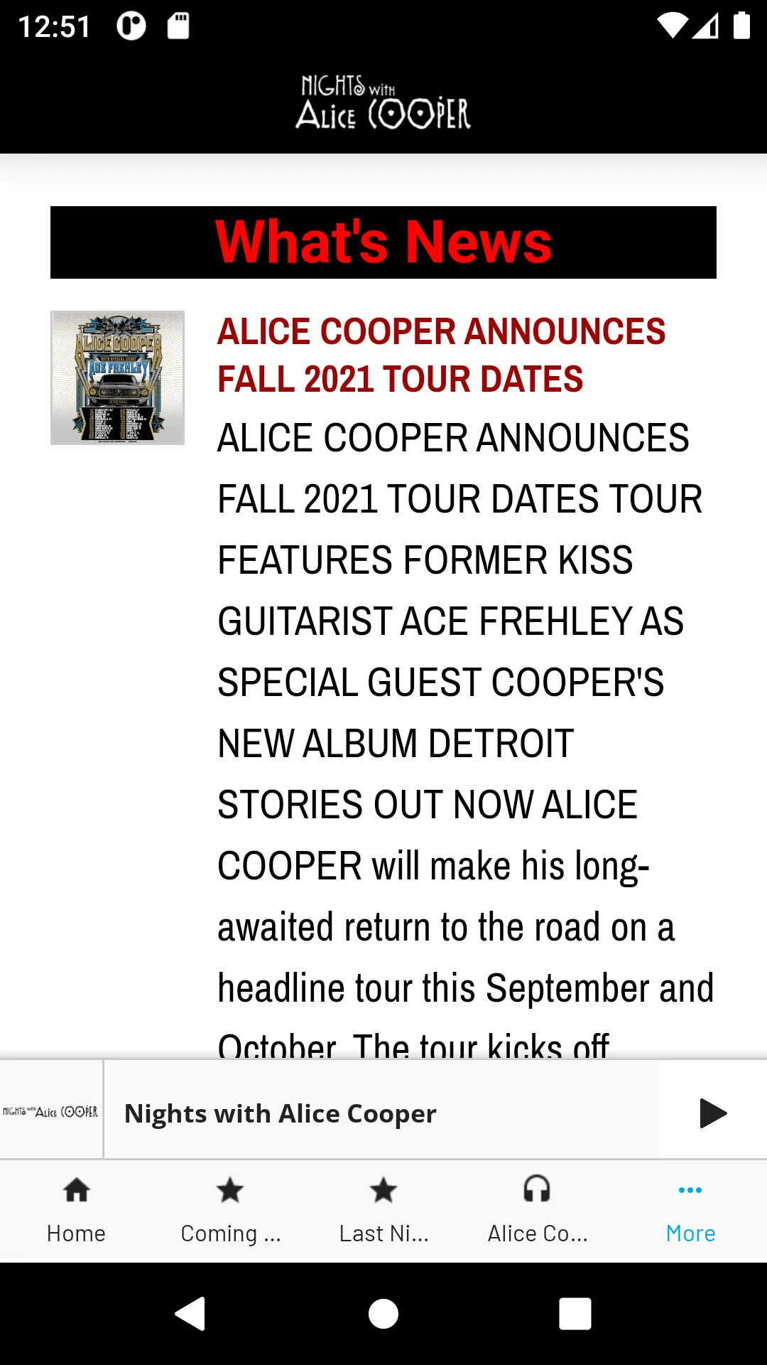 Nights With Alice Cooper | Indus Appstore | Screenshot