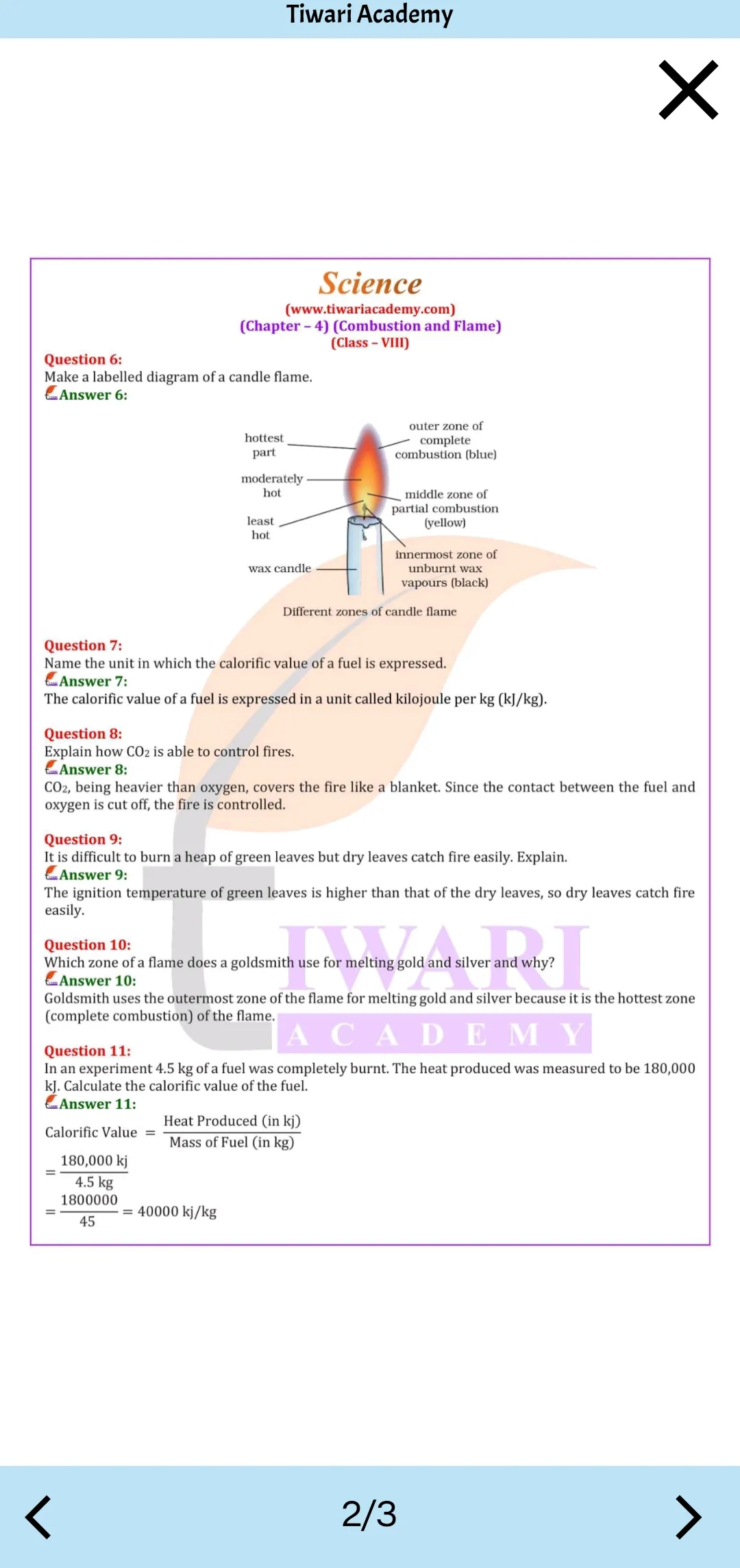 Class 8 Science for 2023-24 | Indus Appstore | Screenshot