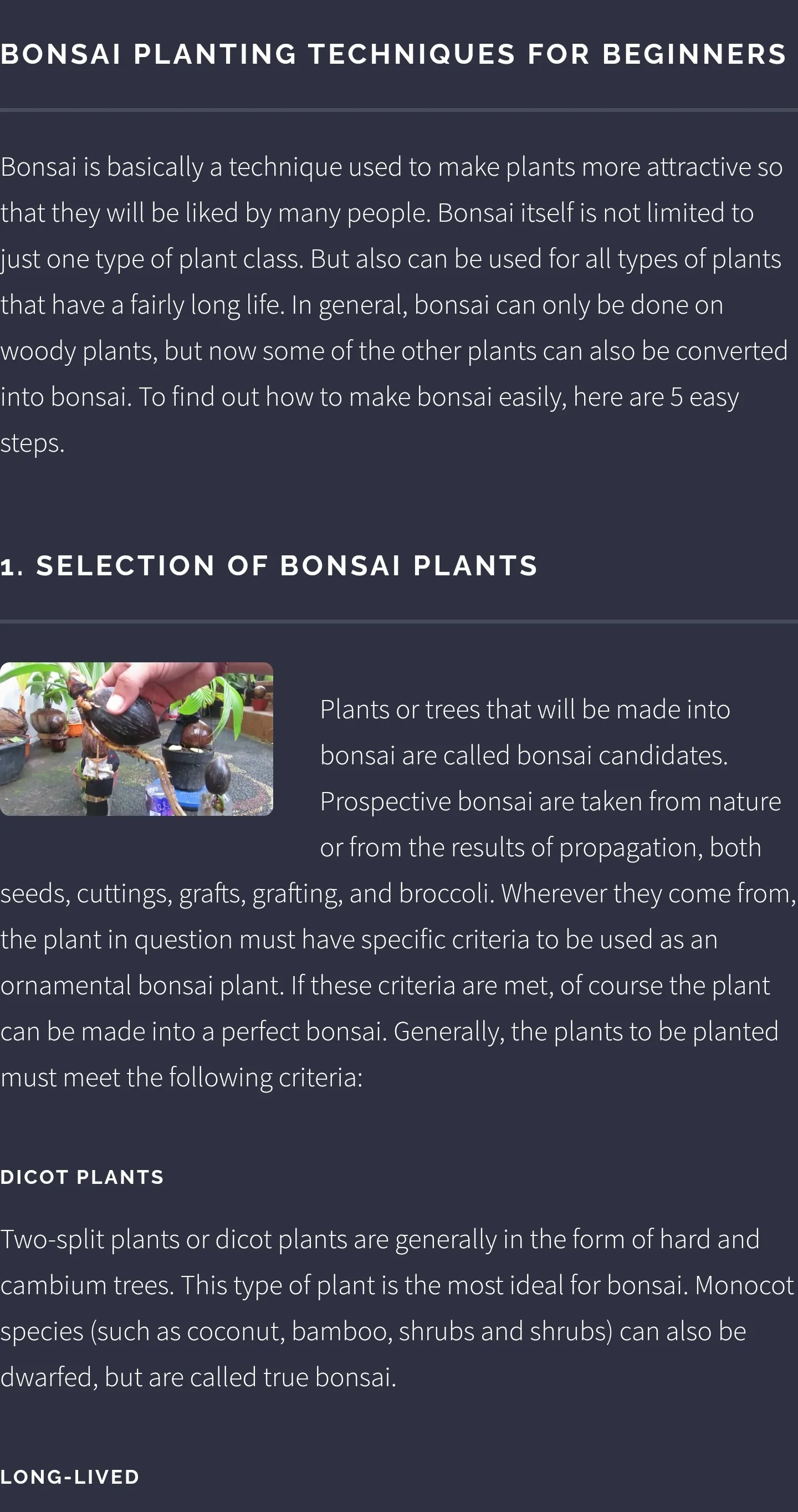 Bonsai Guide - Planting Techni | Indus Appstore | Screenshot