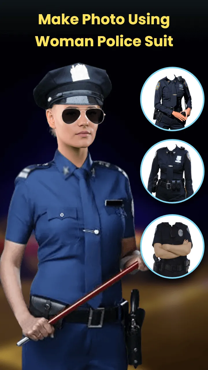 Woman Police Suit Photo Editor | Indus Appstore | Screenshot