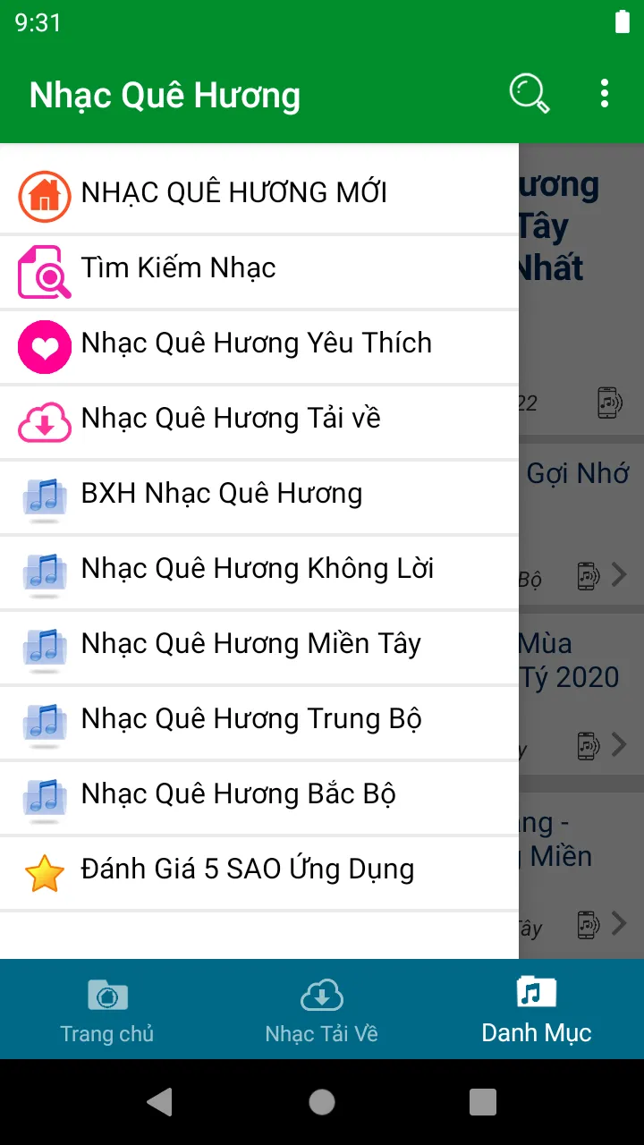 Nhạc Quê Hương - Nhạc Đồng Quê | Indus Appstore | Screenshot