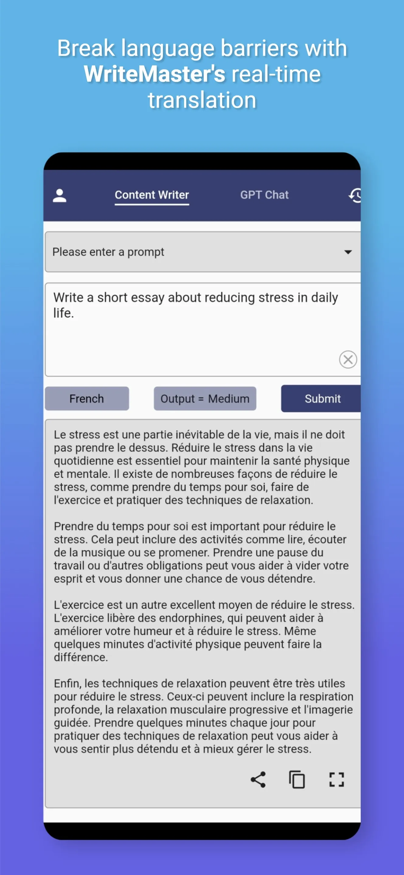 WriteMaster AI Content Writer | Indus Appstore | Screenshot