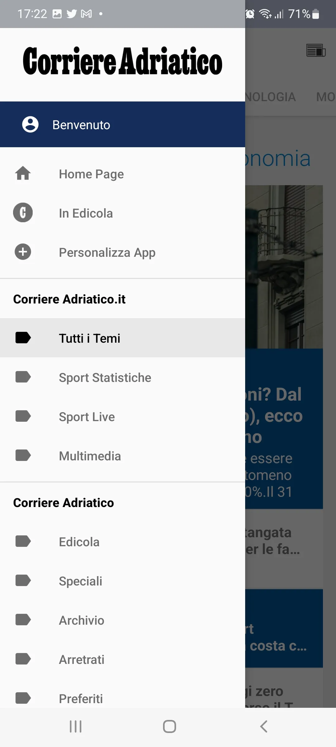 Corriere Adriatico | Indus Appstore | Screenshot